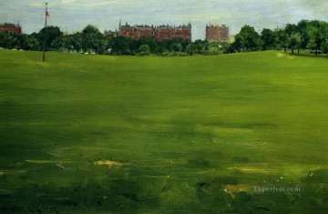  central - The Common Central Park William Merritt Chase